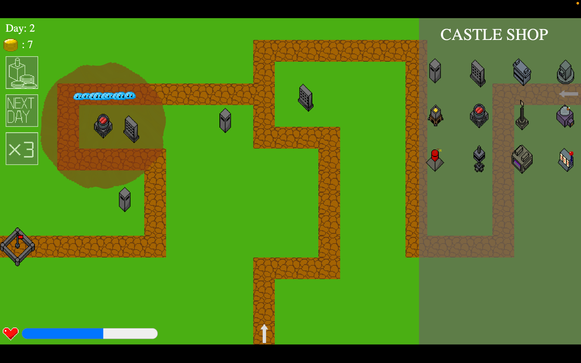 Castle Mania, a game built by Evin, age 16