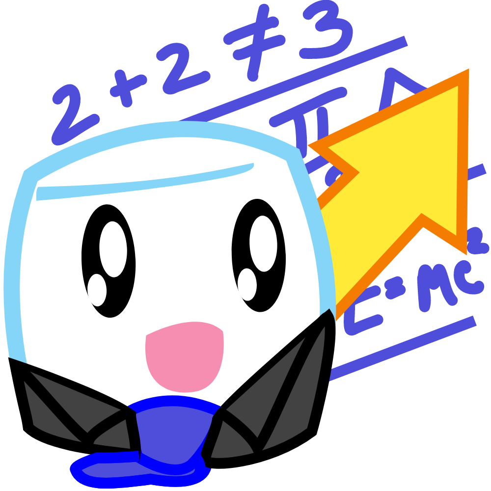Game Gen mascot with math equations and a cursor arrow