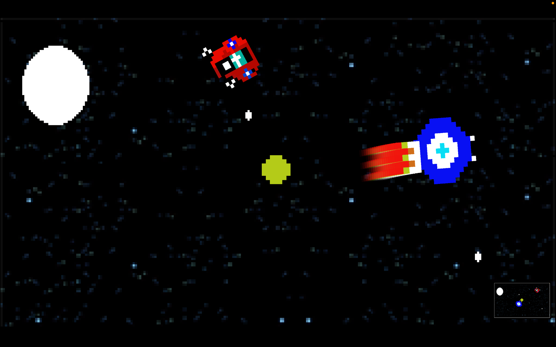 Space War, a game built by Dawson, age 14